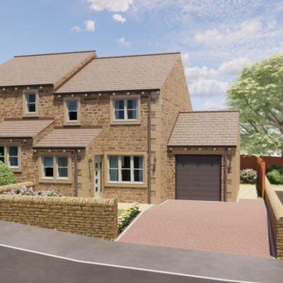 Loughber Croft Barnoldswick Type D house front view